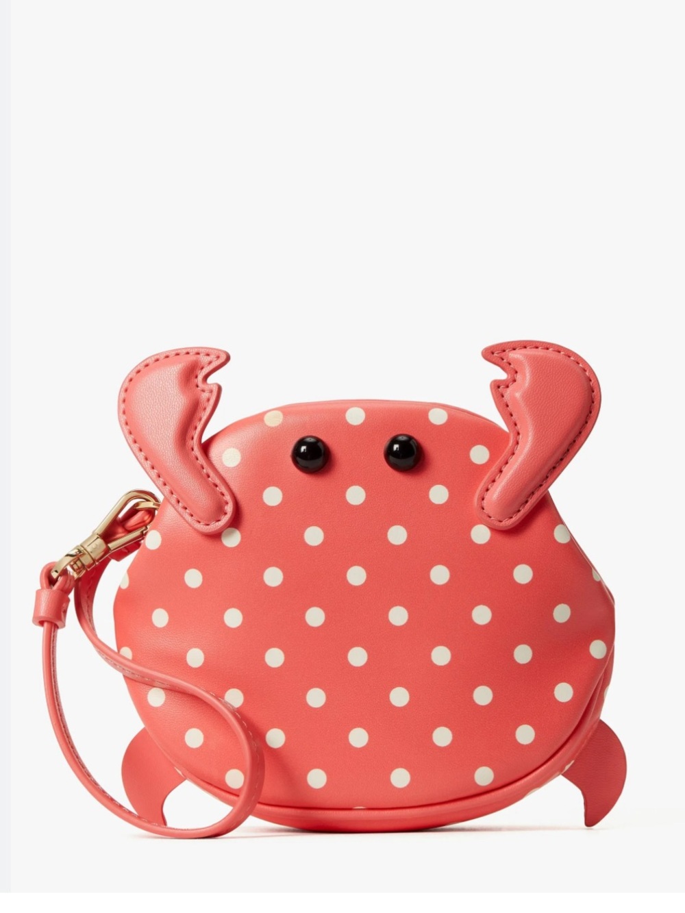 kate spade Peach Melba Glitter Polka Dot Wristlet